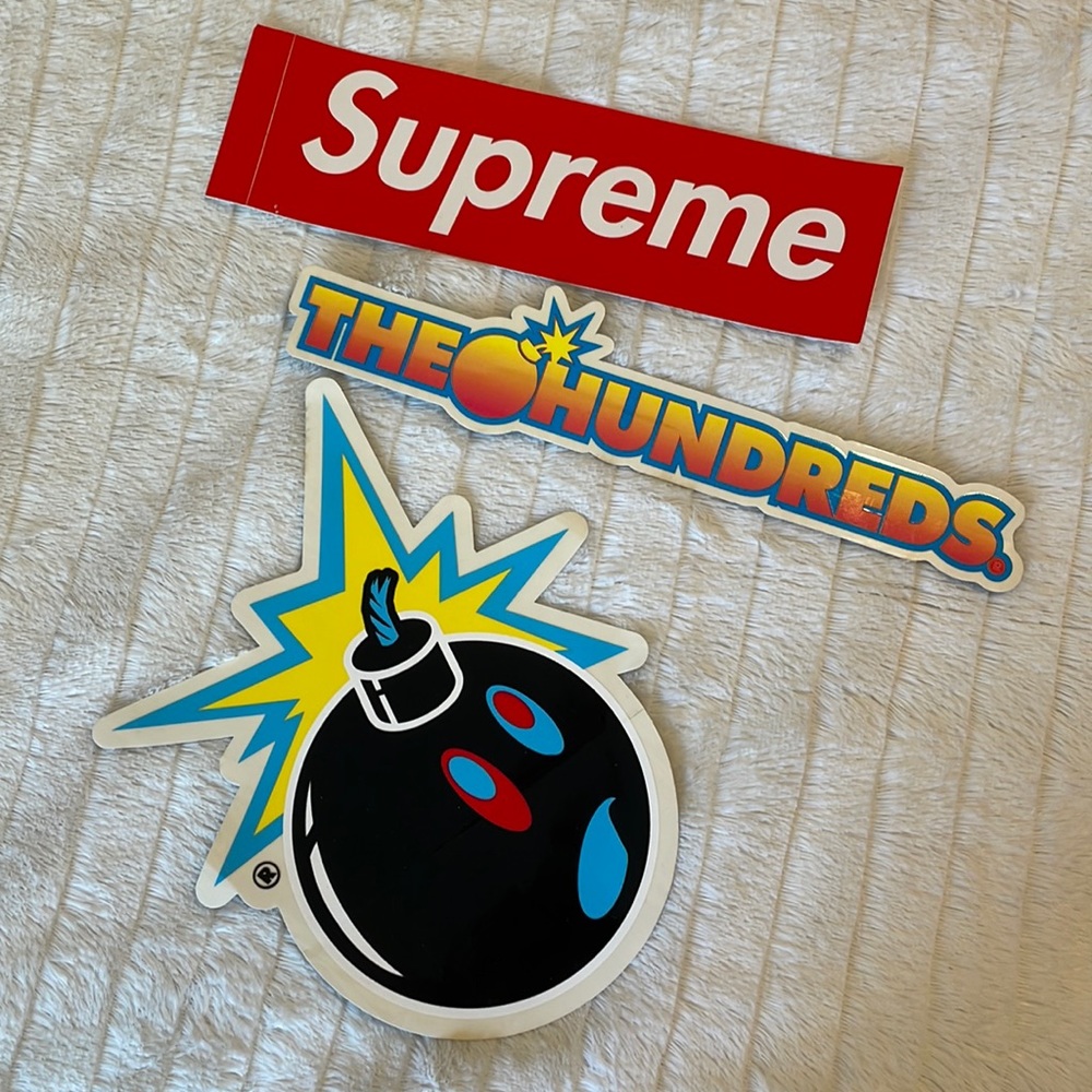 SOLD - Supreme and The Hundreds Stickers